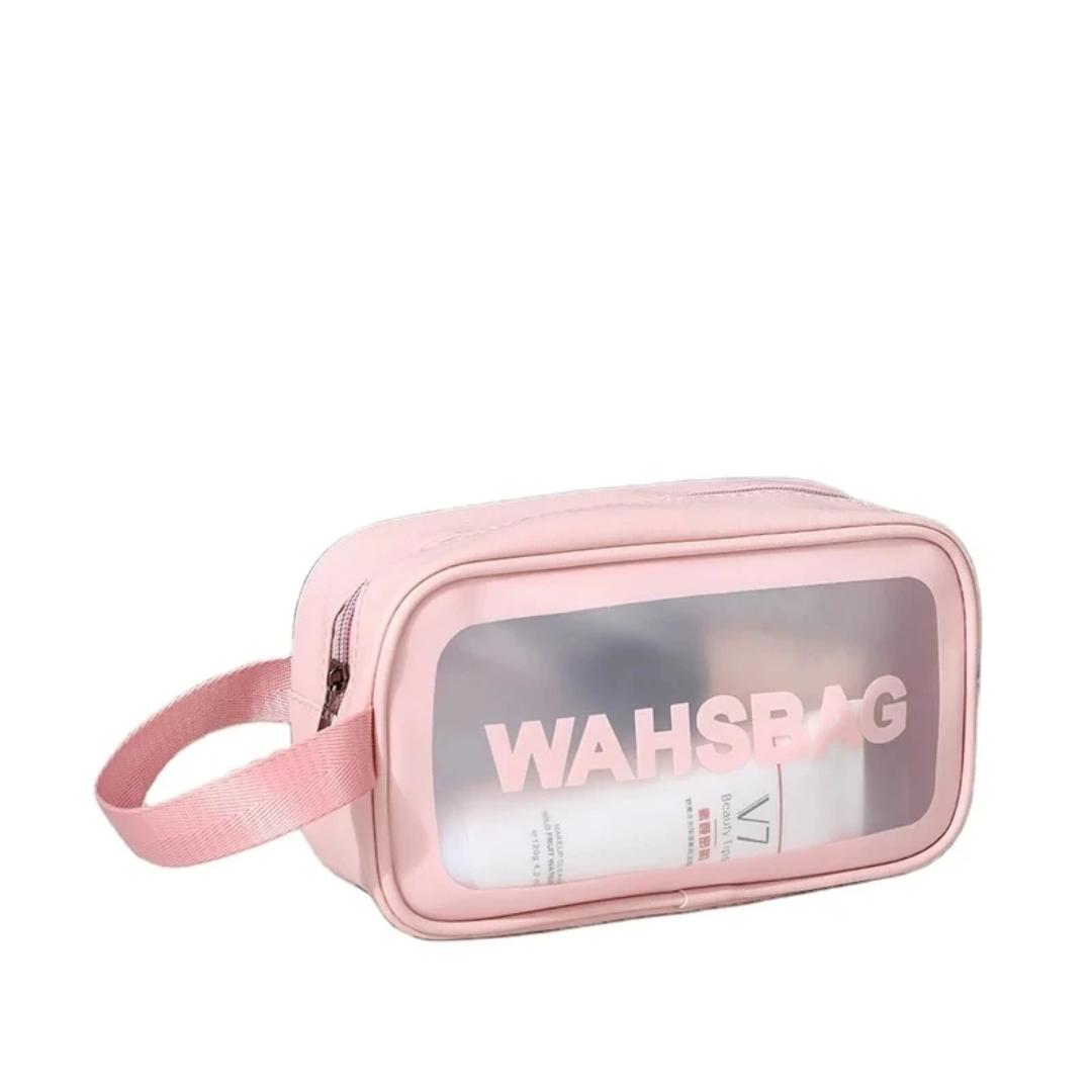 Trousse de Toilette Transparente Grand Format – Organiseur de Voyage 26 × 21 cm Maternita Dakar – Image 3