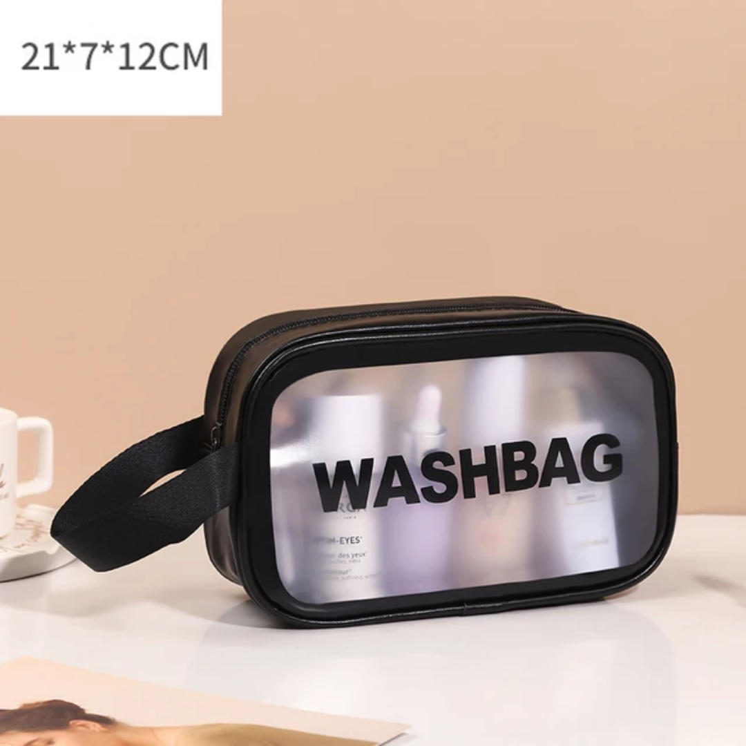Trousse de Toilette Transparente Grand Format – Organiseur de Voyage 26 × 21 cm Maternita Dakar – Image 6