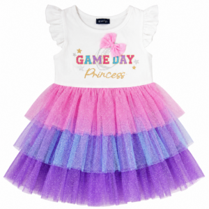 Robe Fille « Game Day Princess » en Tulle Multicolore Pailleté Maternita Dakar