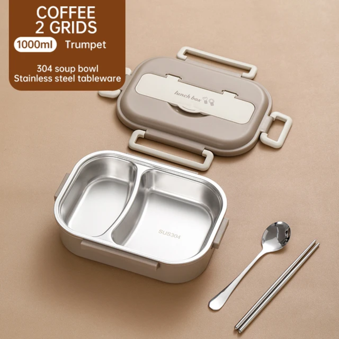 Lunch Box Bento Inox Compartimentée 1000 ml / 1500 ml – Étanche et Pratique sans Cuillere. Maternita – Image 6