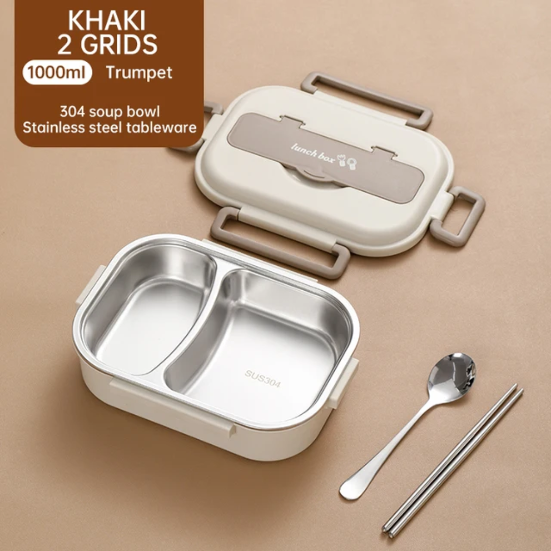 Lunch Box Bento Inox Compartimentée 1000 ml / 1500 ml – Étanche et Pratique sans Cuillere. Maternita – Image 8