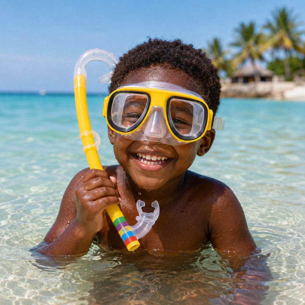 Masque et Tuba de Plongée Enfant – Kit Snorkeling Ajustable | Bambinerie Maternita Dakar