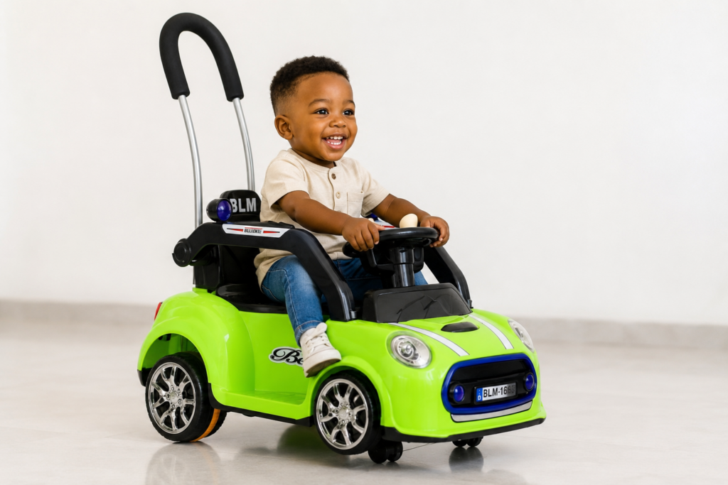 Voiture Électrique Lumineuse pour Enfant avec Télécommande Parentale | Bambinerie Maternita  Dakar