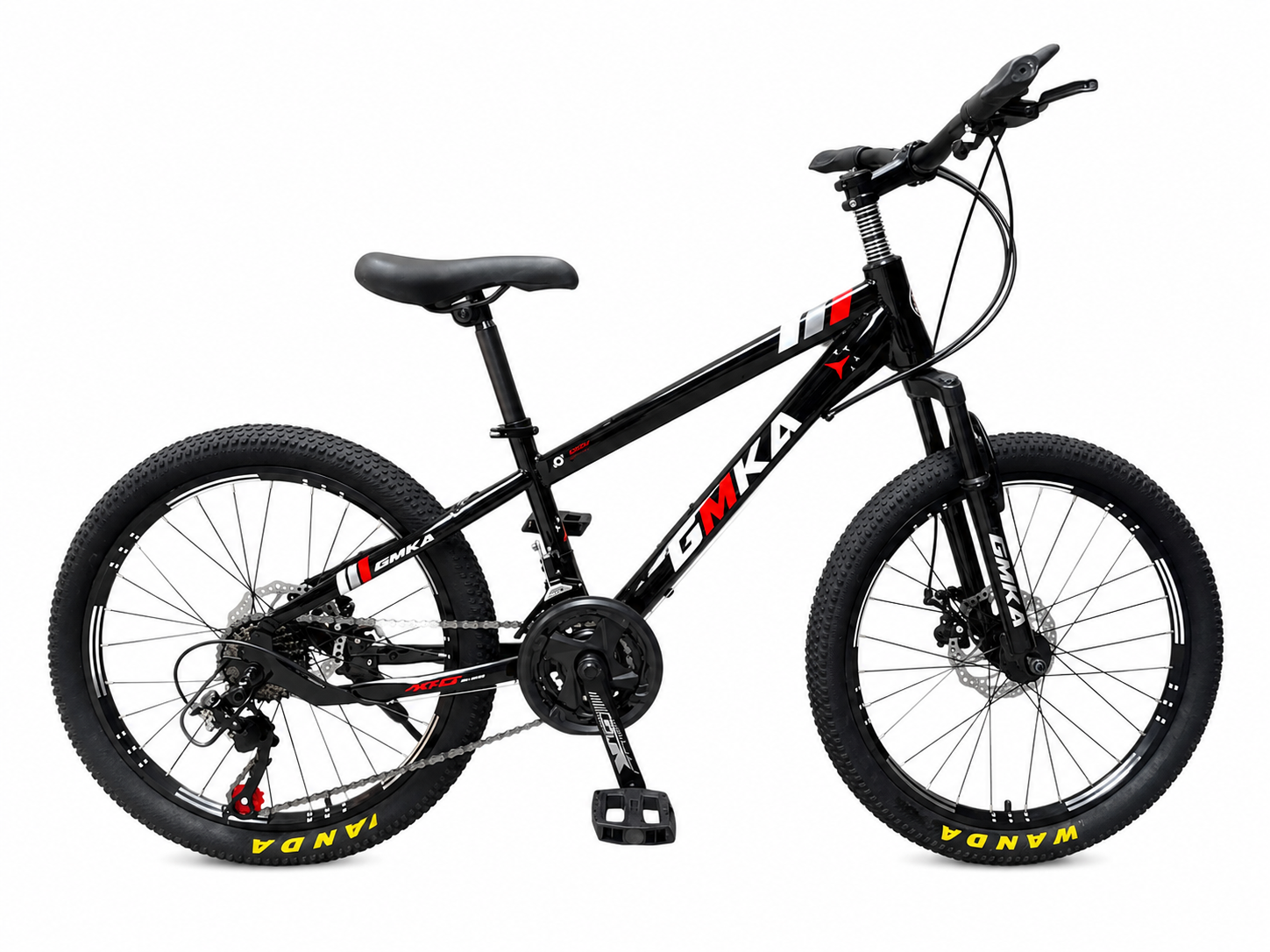 Vélo Enfant 20 Pouces GMKA – VTT avec Suspension Avant, Freins à Disque et Vitesses Maternita Dakar – Image 2