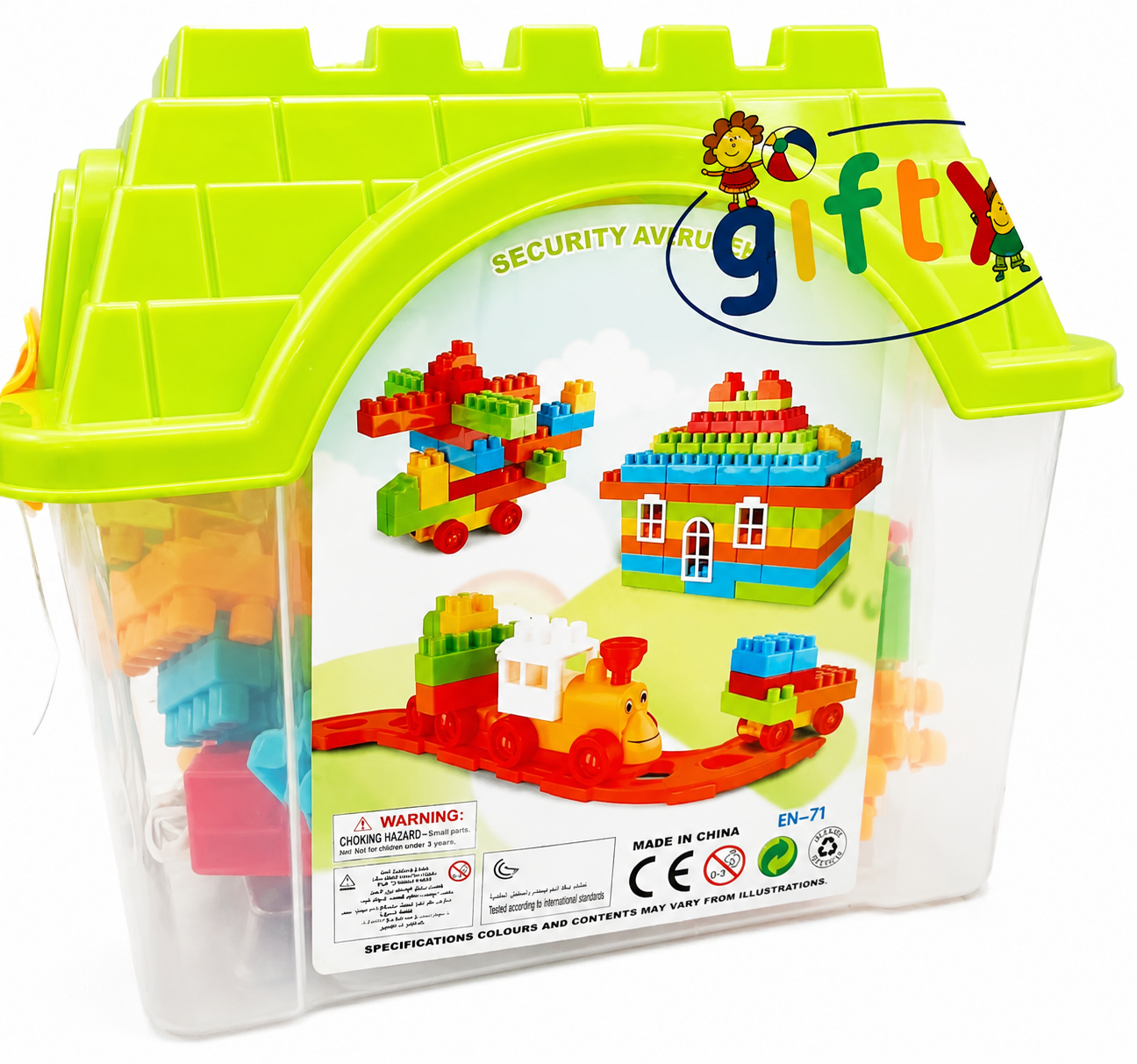Jeu de Construction – Coffret de Blocs de Construction Éducatifs avec Boîte de Rangement | Bambinerie Maternita Dakar – Image 3