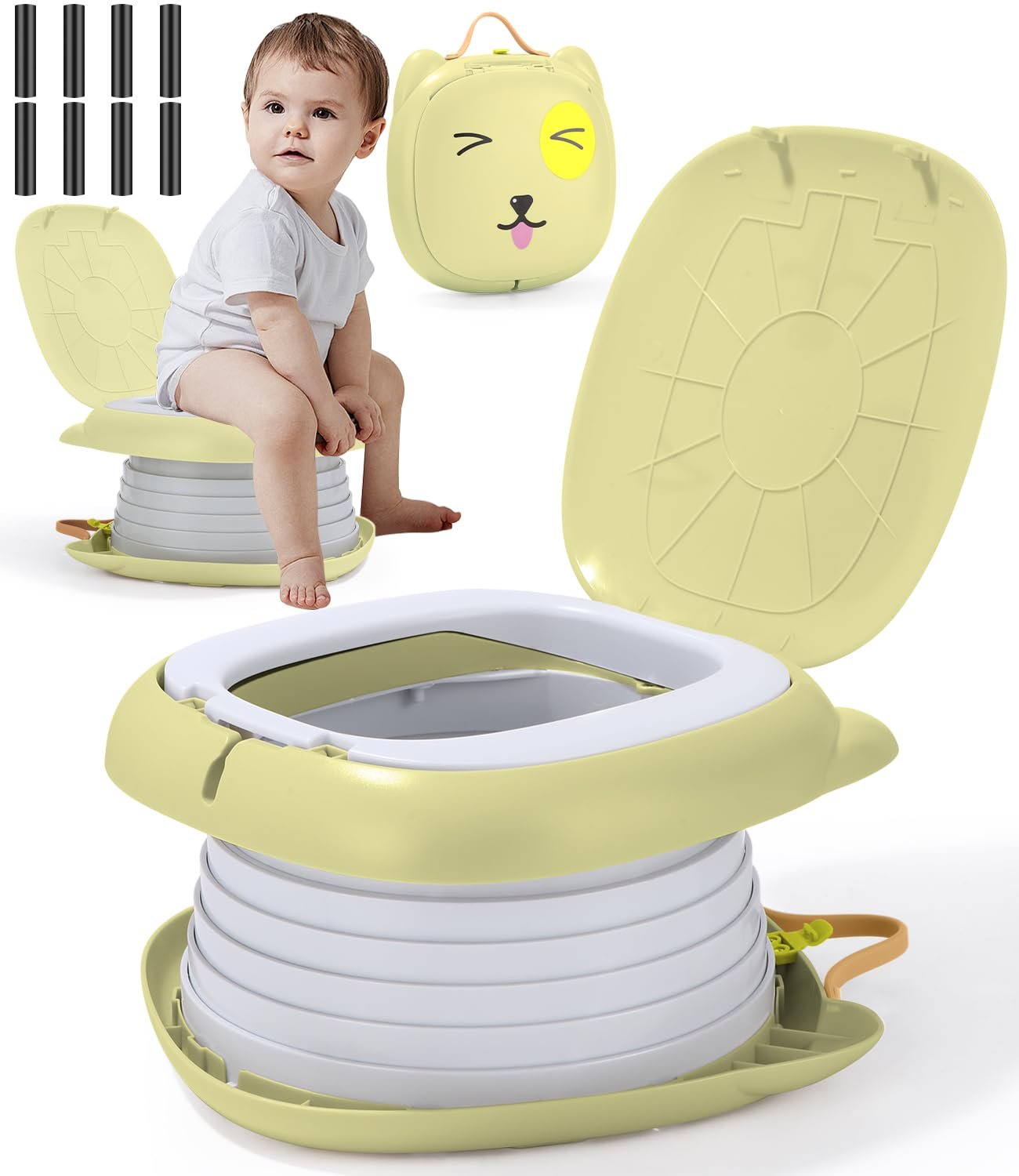 Pot de Chambre Pliable Portable pour Bébé et Enfant – Idéal pour les Voyages | Bambinerie Maternita Dakar – Image 5