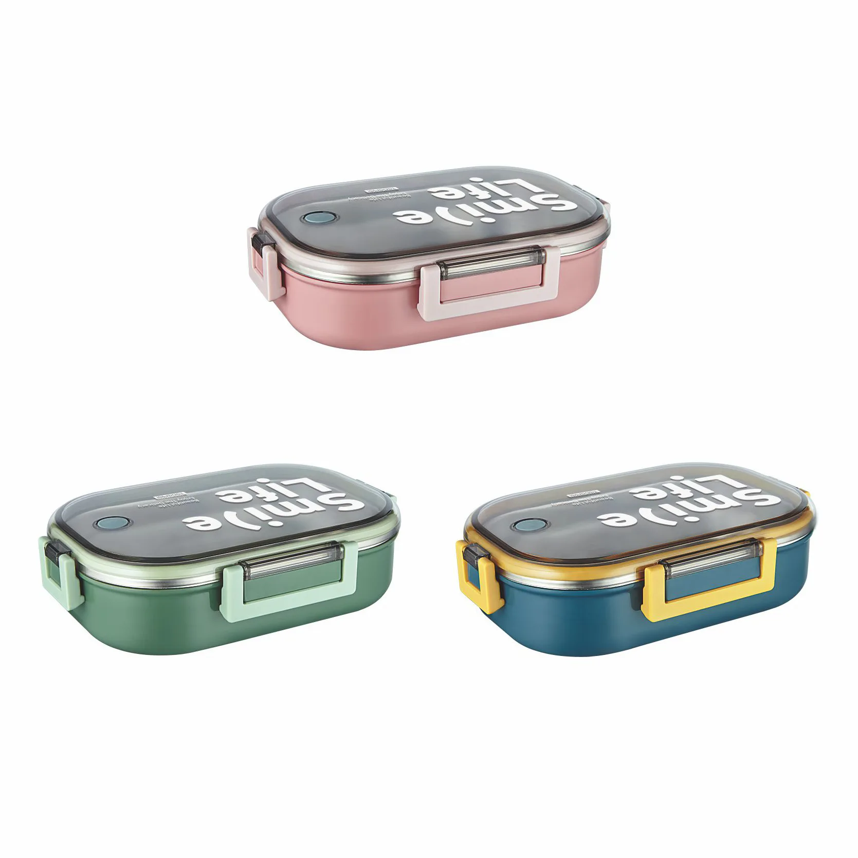Range-Gouter Lunch Box Hermétique en Acier Inoxydable avec Compartiments – Couverts Inclus Maternita Dakar – Image 6