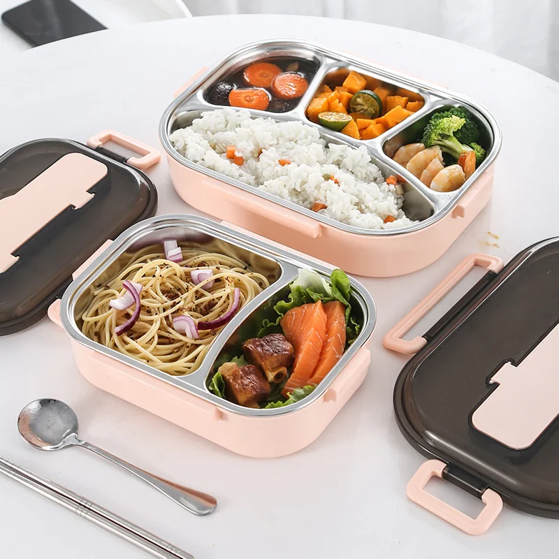 Range - Gouter Lunch Box Compartimentée en Acier Inoxydable 304 – Boîte Repas Maternita Dakar – Image 4