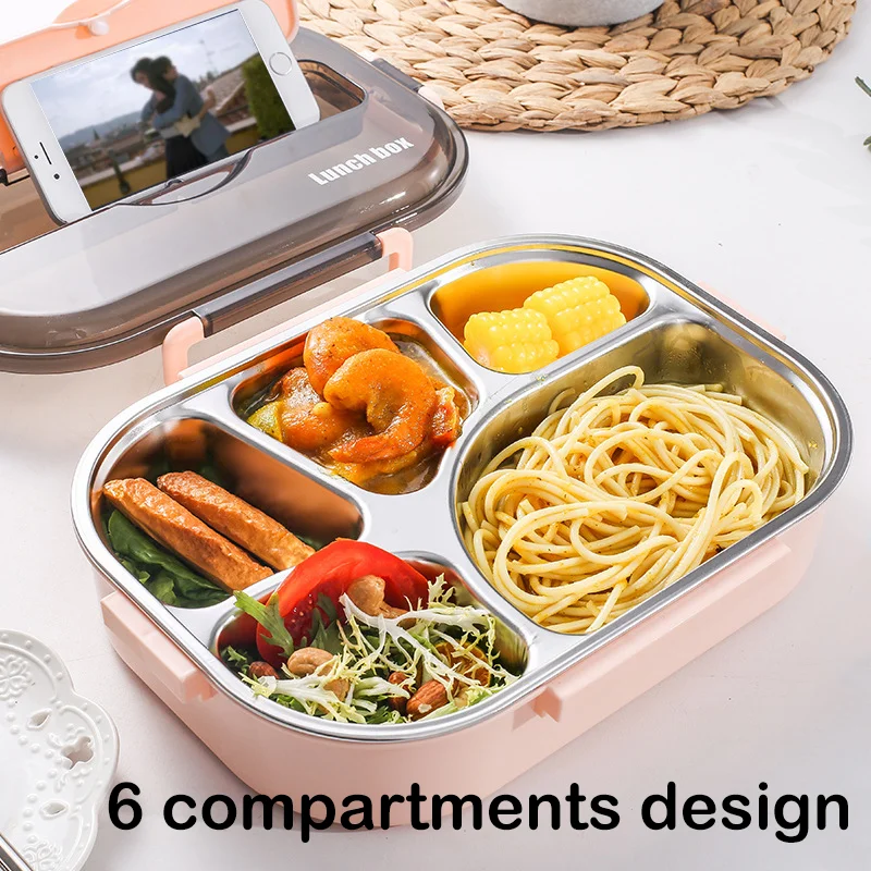 Range - Gouter Lunch Box Compartimentée en Acier Inoxydable 304 – Boîte Repas Maternita Dakar – Image 2