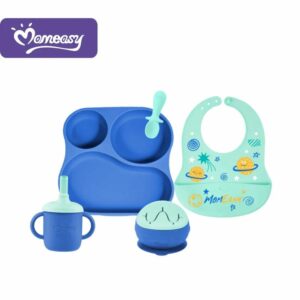 kit-repas-bebe-en-silicone-5-en-1-momeasy-assiette-bol-gobelet-cuillere-bavoir-des-6-mois-bambinerie-maternita-dakar