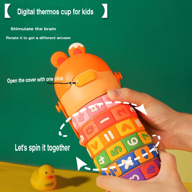 Gourde Thermos Éducative pour Enfants 450 ml – Acier Inoxydable 316- Maternita Dakar – Image 4