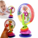 Hochet d’Éveil Rotatif Bébé à Ventouse – Jouet Sensoriel et Musical Coloré. Maternita Dakar