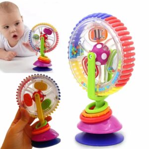 Hochet d’Éveil Rotatif Bébé à Ventouse – Jouet Sensoriel et Musical Coloré. Maternita Dakar