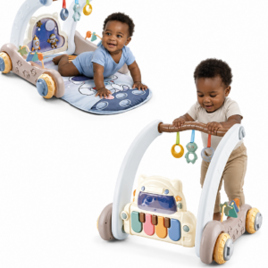 Tapis d’éveil 3-en-1 Baby Fitness Rack & Walker HB87803 – Tapis d’éveil, Centre d’activités et Trotteur bébé Maternita Dakar