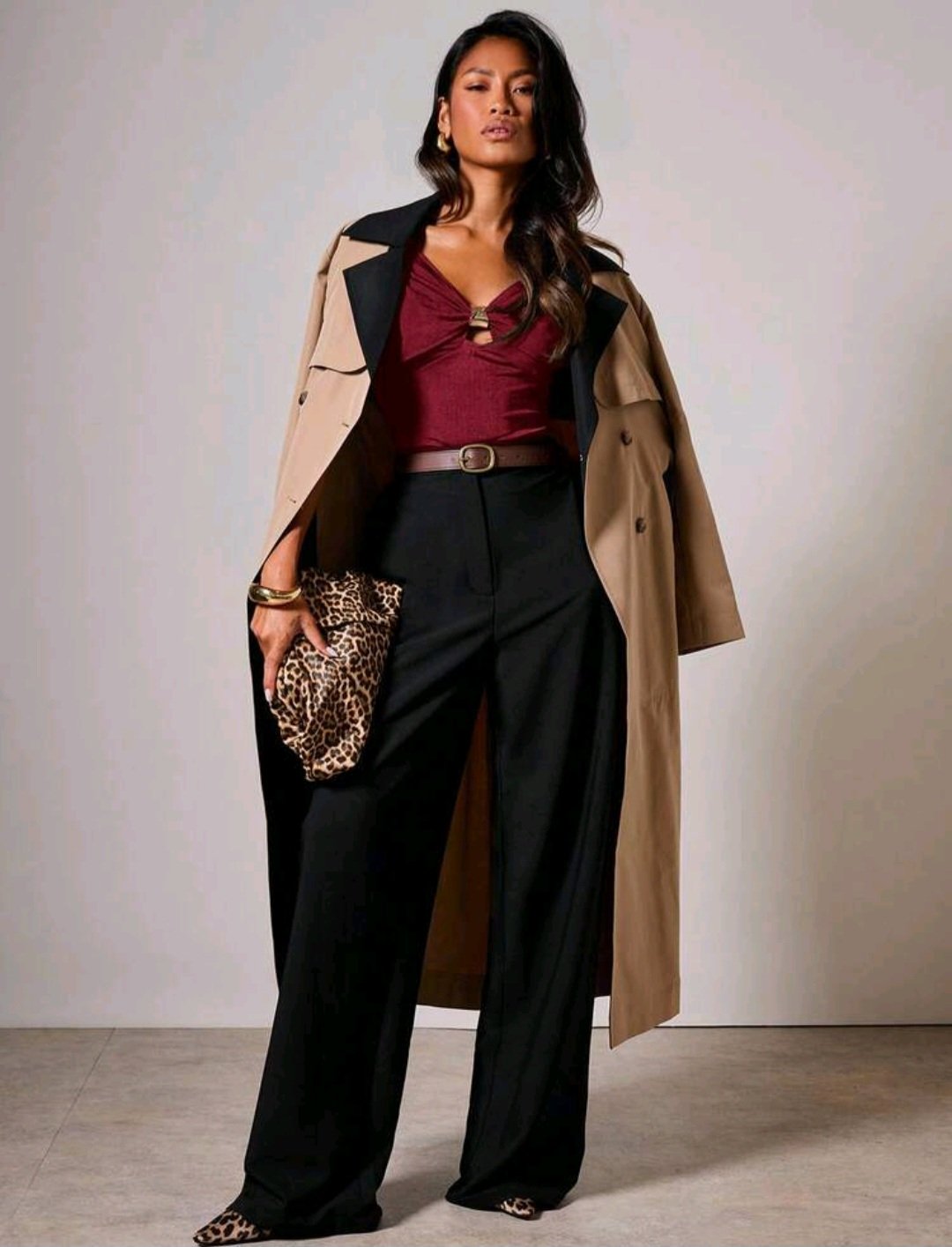 Top chic bordeaux drapé boucle dorée taille 40-42 Bambinerie Maternita Dakar Haut femme elegant destock neuf Dakar livraison rapide