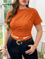 Top Femme Asymétrique Orange Neuf (T. 40-42) | Bambinerie Dakar