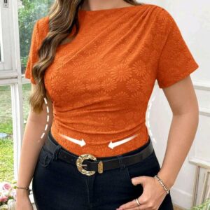 Top Femme Asymétrique Orange Neuf (T. 40-42) | Bambinerie Dakar