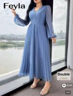 Robe longue Femme Feyla bleu ciel Maternita Dakar