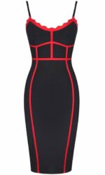 Robe Bandage Noire & Rouge Sculptante – Taille 40-42 | Déstockage / 2nd Main – Maternita Dakar