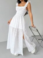 robe-longue-blanche-coton-dentelle-anglaise-maternite-dakar