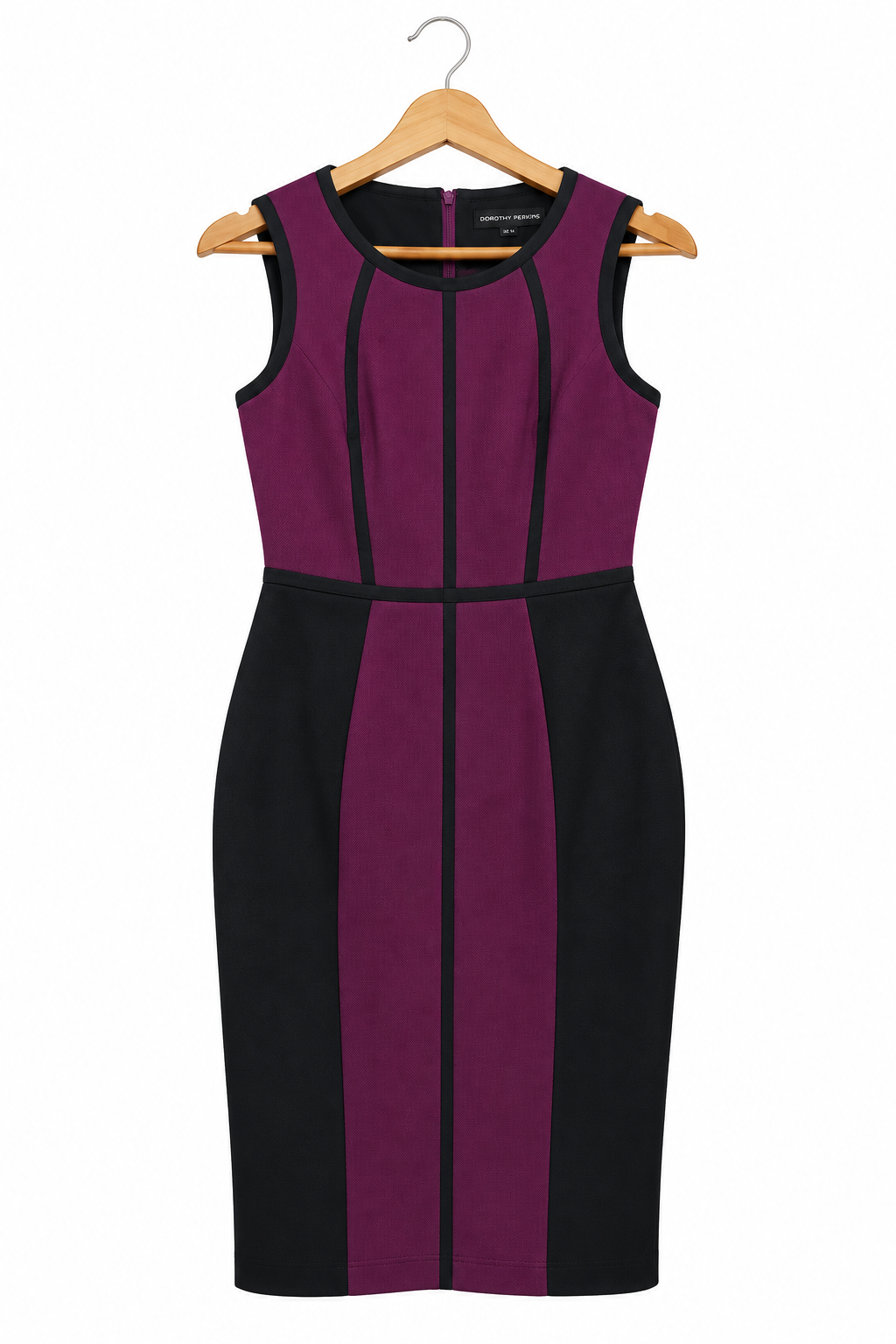Robe Fourreau Femme Bicolore Prune et Noir – Dorothy Perkins (Taille 40-42) | Seconde Main Destock Maternita Dakar – Image 2