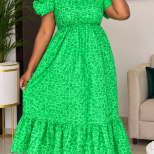Robe Longue Verte Évasée Neuf Déstockage (T40-42) - Dakar | Maternita
