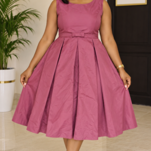 Robe mi-longue plissée bleu roi taille 40-42 déstockage neuf Bambinerie Maternita Dakar