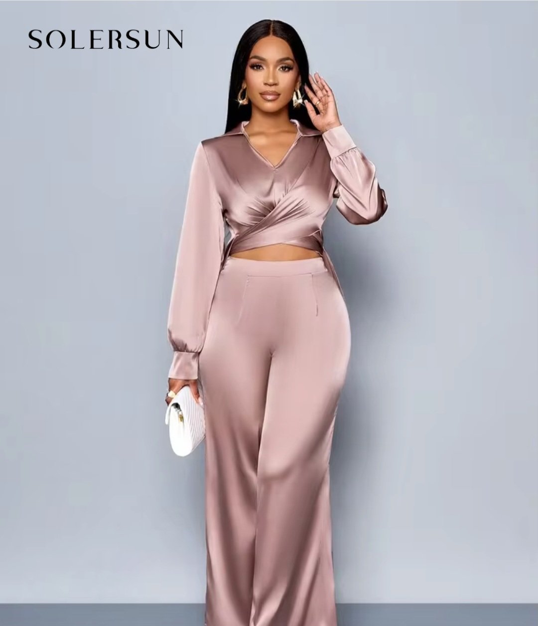 ensemble satin femme, ensemble pantalon fluide dakar, tenue de fête dakar, taille 40-42 dakar, bambinerie maternita dakar, mode femme senegal, boutique liberte