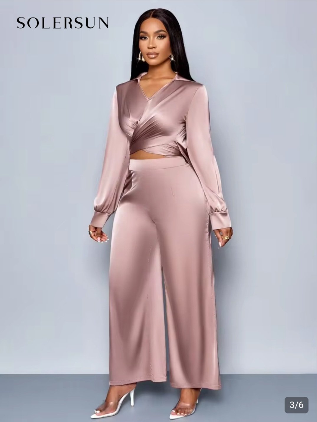 ensemble satin femme, ensemble pantalon fluide dakar, tenue de fête dakar, taille 40-42 dakar, bambinerie maternita dakar, mode femme senegal, boutique liberte