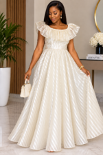 robe-longue-soiree-organza-ivoire-evasee-taille-40-bambinerie-maternita-dakar