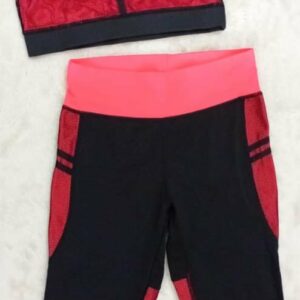 Ensemble de sport femme brassière et legging imprimé tropical multicolore taille 38 40 Bambinerie Maternita Dakar