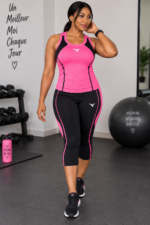 ensemble-sport-femme-fitness-debardeur-corsaire-rose-noir-taille-40-bambinerie-maternita-dakar