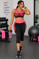 Ensemble de sport femme brassière et legging imprimé tropical multicolore taille 38 40 Bambinerie Maternita Dakar