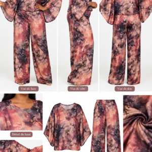 ensemble-pantalon-large-top-kimono-satine-imprime-rose-bambinerie-maternita-dakar