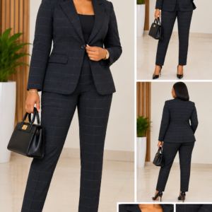 tailleur-pantalon-femme-carreaux-anthracite-veste-cintree-maternita-dakar