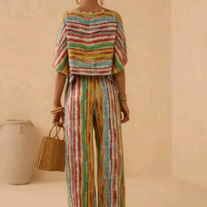 zoom-texture-tissu-ensemble-femme-multicolore-maternita-dakar