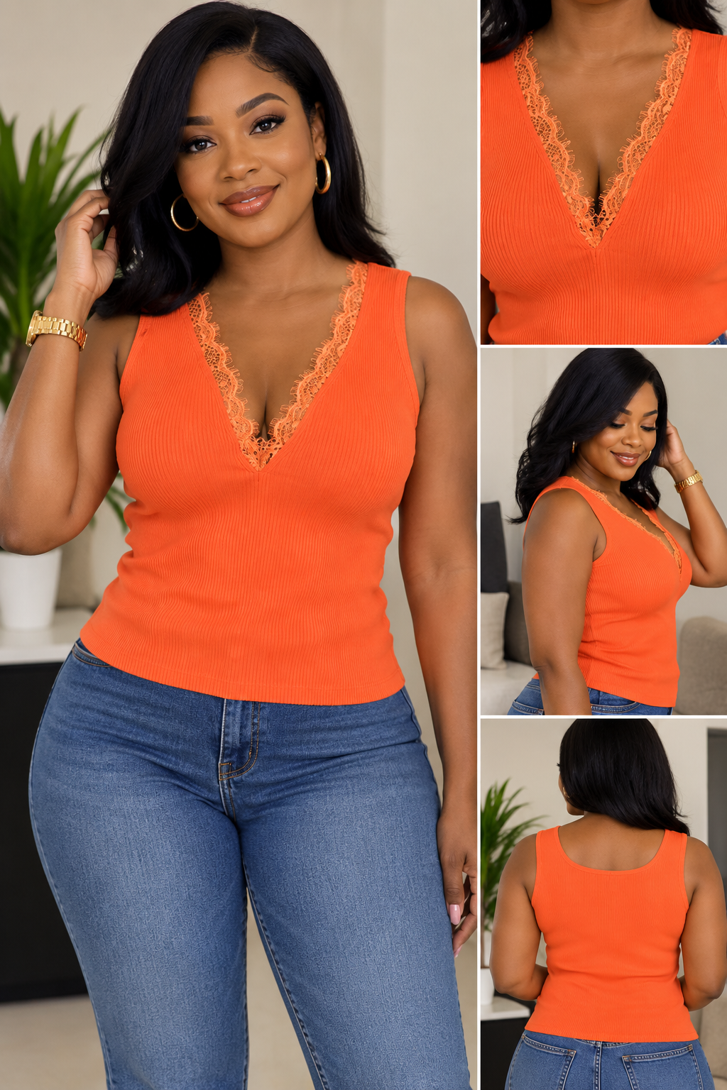 debardeur-cotele-orange-dentelle-femme-taille-40-42-maternita-dakar