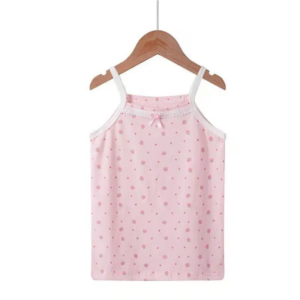 camisole sous-vetement fille en pur coton a bretelles fines motifs colores Bambinerie Maternita Dakar