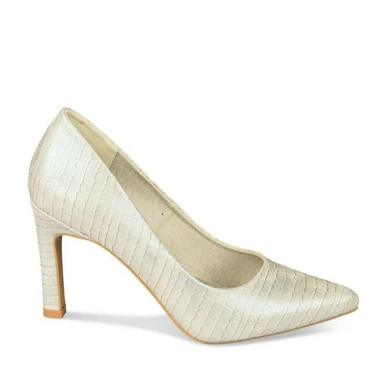 Escarpins blancs nacrés effet croco Grands Boulevards taille 38 Bambinerie Maternita Dakar