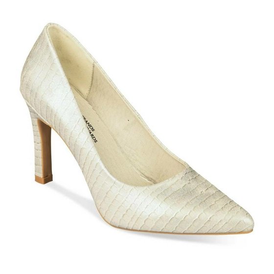 Escarpins blancs nacrés effet croco Grands Boulevards taille 38 Bambinerie Maternita Dakar
