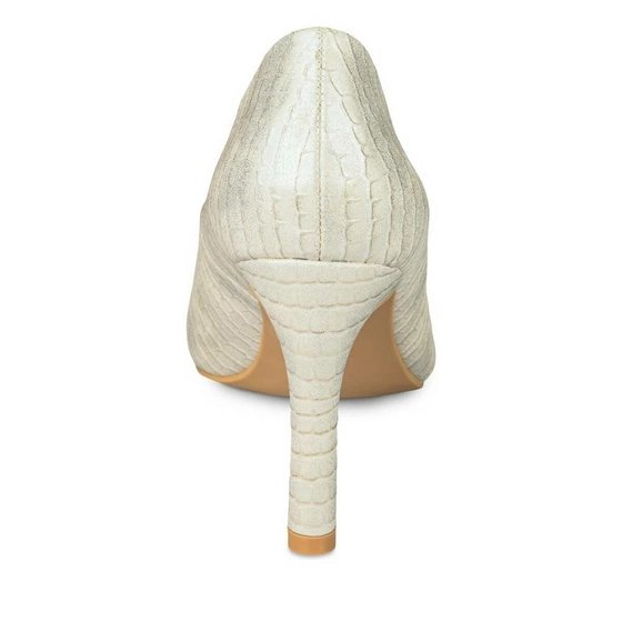 Escarpins blancs nacrés effet croco Grands Boulevards taille 38 Bambinerie Maternita Dakar