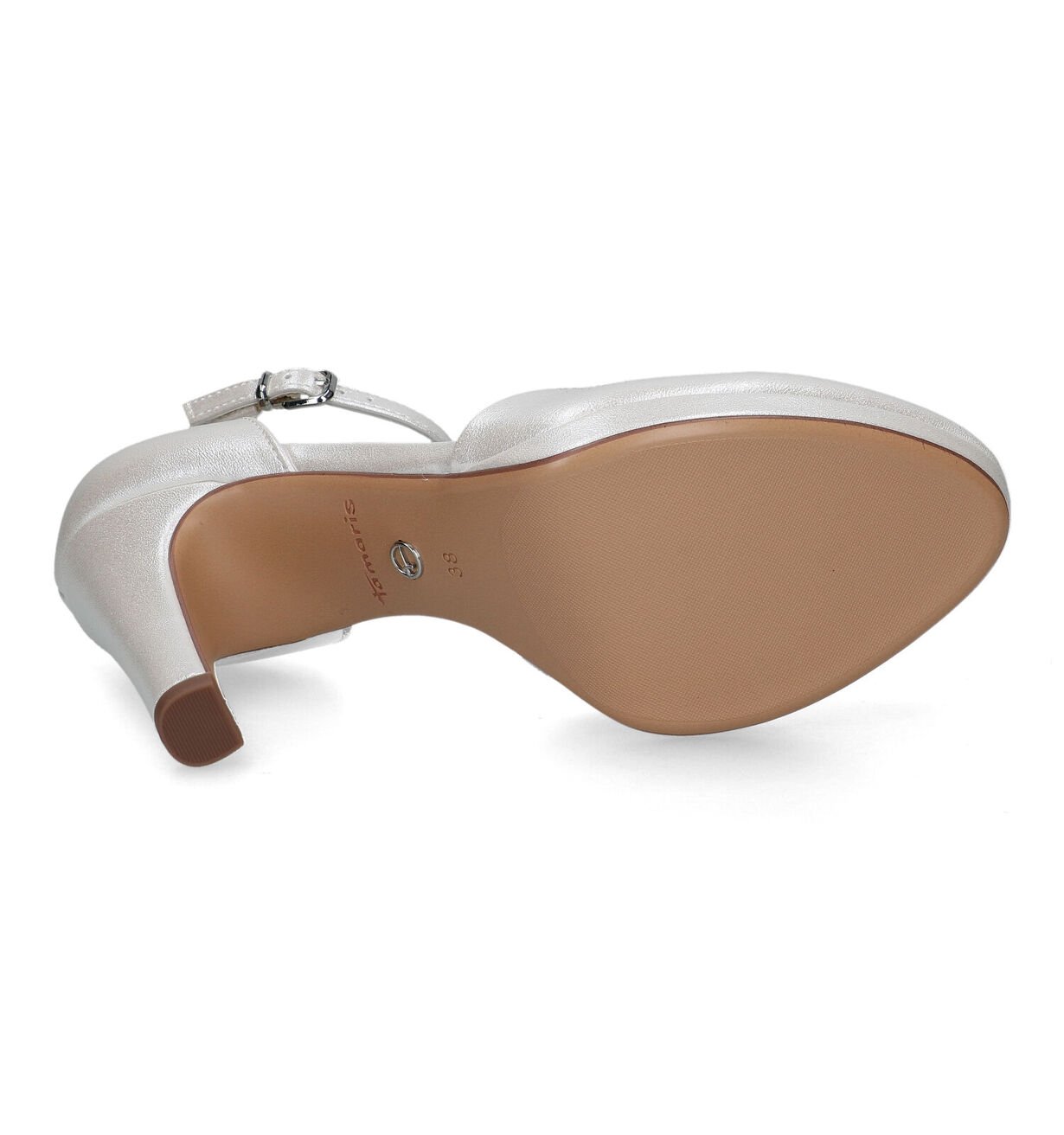 Escarpins blanc irisé Tamaris taille 38 talon haut 9 cm plateforme Dakar