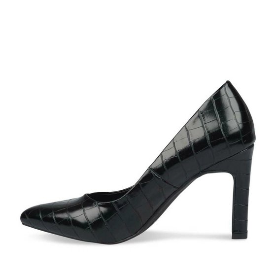 Escarpins noirs effet crocodile Grand Boulevard talon 9-10 cm Dakar Maternita