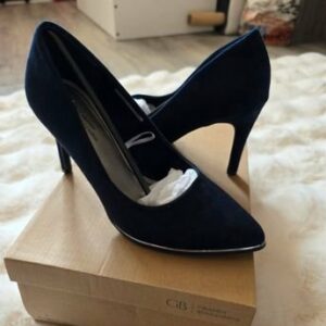 Escarpins bleus Grands Boulevards pointure 38 vue du dessus