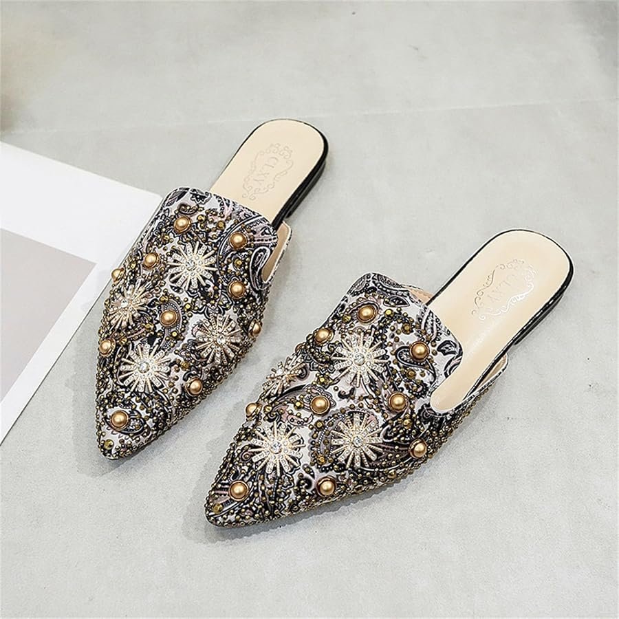 mules-plates-pointues-broderies-baroques-perles-cuivrees-taille-38-dakar