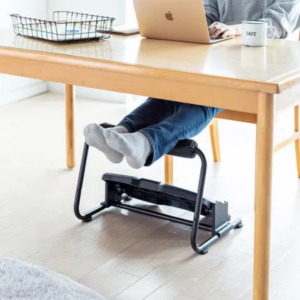 Repose-pieds reglable noir avec barre mollet ergonomique maternité