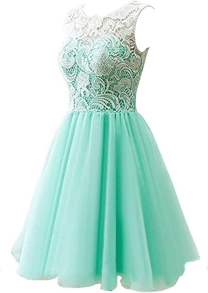 Robe de Cérémonie Ado Fille en Dentelle & Tulle Vert Menthe – Taille S / 38 (10-15 ans) | Bambinerie Maternita Dakar – Image 2