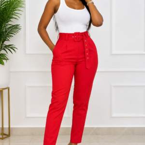 Pantalon Carotte Femme Ceinturé – Marque Kiabi (Déstockage ) – Taille 40 | Bambinerie Maternita Dakar