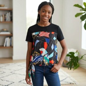Haut Ado Fille Imprimé Géométrique 10-18 ans | Déstockage Dakar - Bambinerie