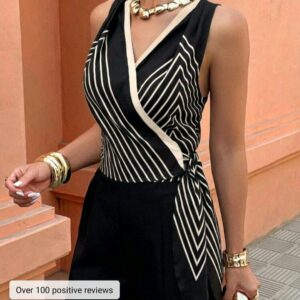 Top cache-coeur sans manches noir et blanc taille 40 neuf boutique Maternita Dakar